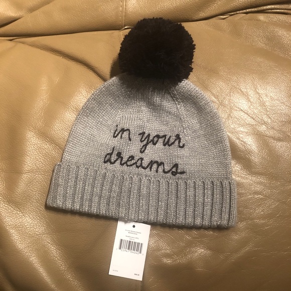 KATE SPADE “in your dreams” pom pom hat - Picture 2 of 2
